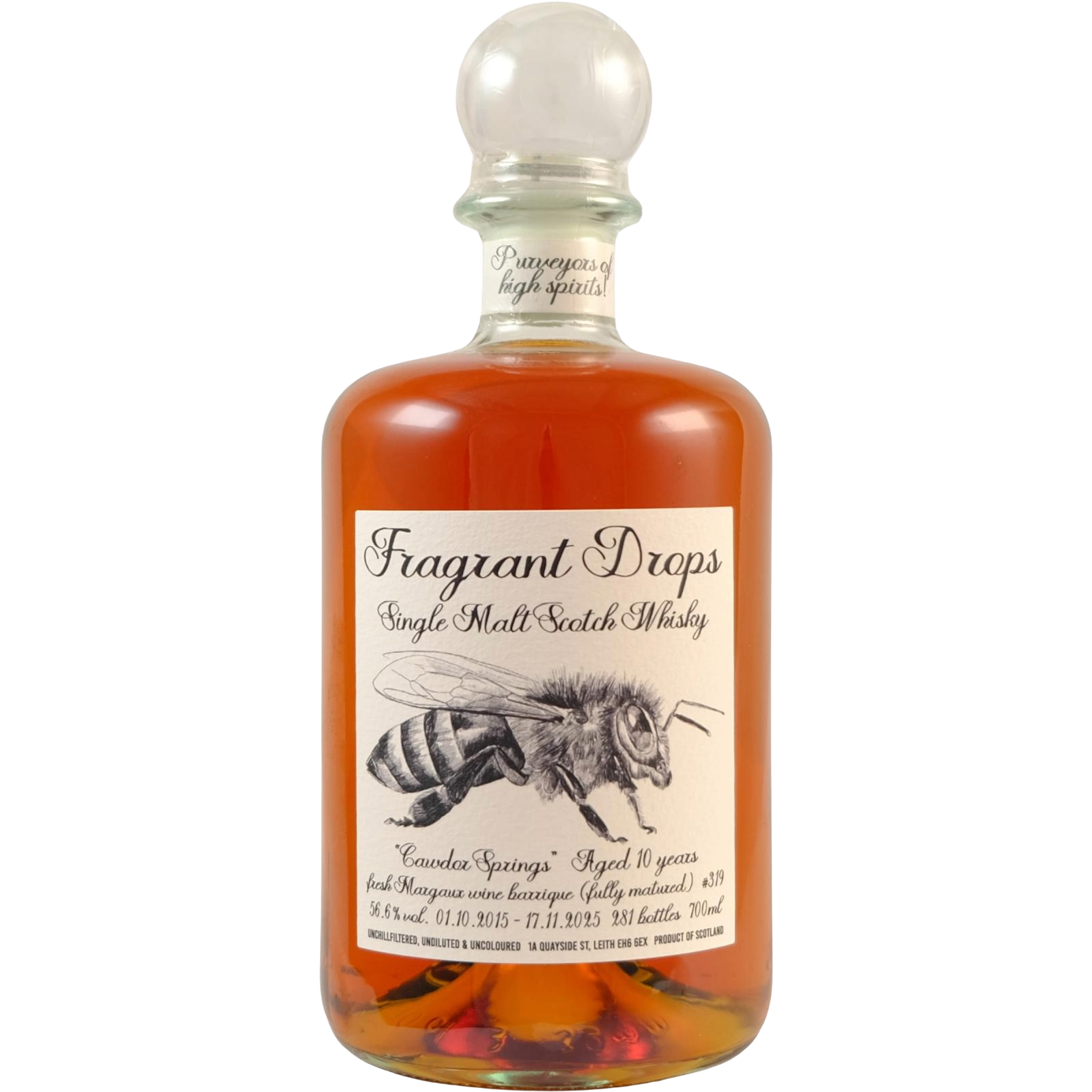 Cawdor Springs 10 Year Old 2015 - Fragrant Drops - Kép 1